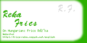 reka frics business card